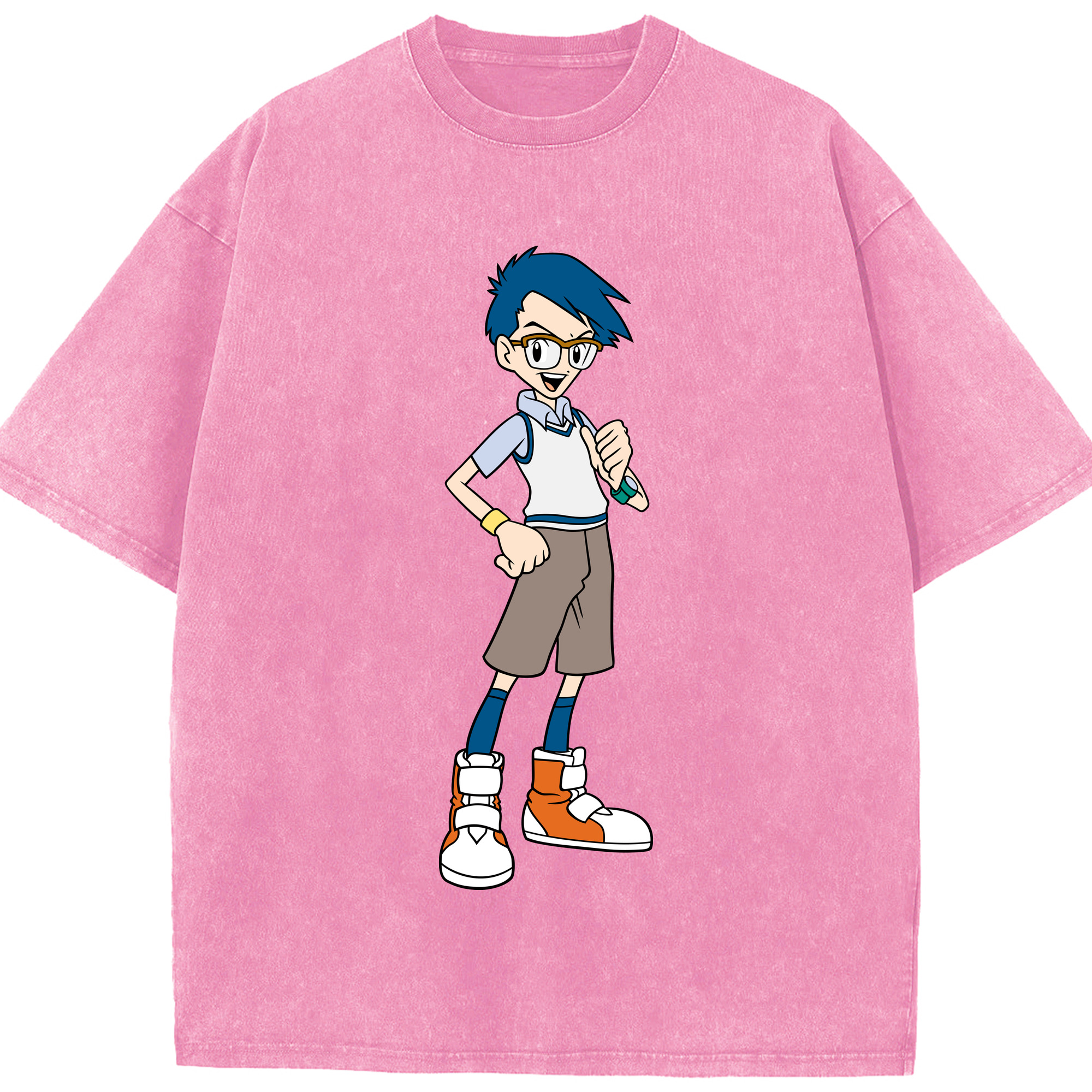（画像用） Digimon デジタルモンスター/デジモン 綿100% ヴィンテージ風 半袖Tシャツ（フロントプリント）